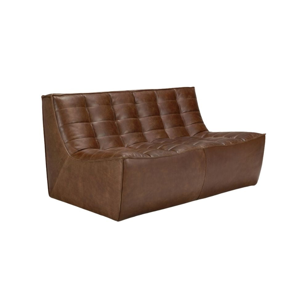 Ethnicraft N701 Modular Sofa – Chestnut Stain-Resistant Upholstery, Memory Foam Cushions, Modular 1–3 Seater + Corner Inserts, Hardwood Frame